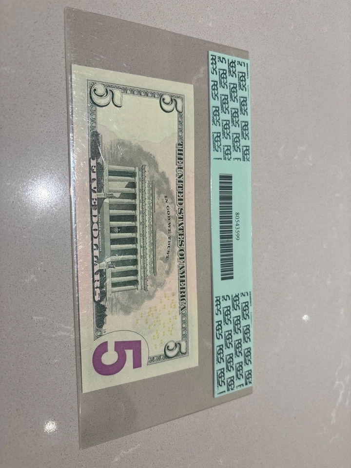 2006 $5 FRN Atlanta Gem STAR Fr. 1993-F* PCGS 66 Gem New - Image 2 of 2