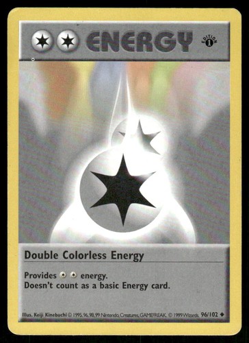 Double Colorless Energy — Base Set (1st Edition,Shadowless)