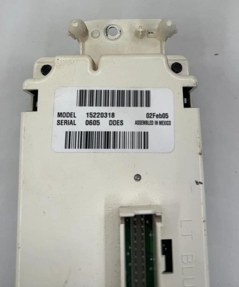 TrailBlazer 2003-09 calefacción aire acondicionado control delantero manual (opcional Cj3) defrosta/c trasero Foto 2 de 4