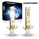 2x Canbus FREE ERROR H1 LED 20000LM High Headlight Low Beam Kit 200W Bulb 6000K