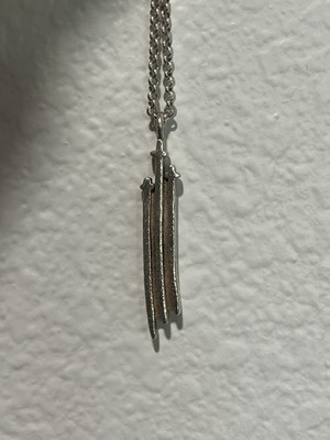 Chrome Hearts RS3 Triple Cross Pendant Silver Necklace | eBay