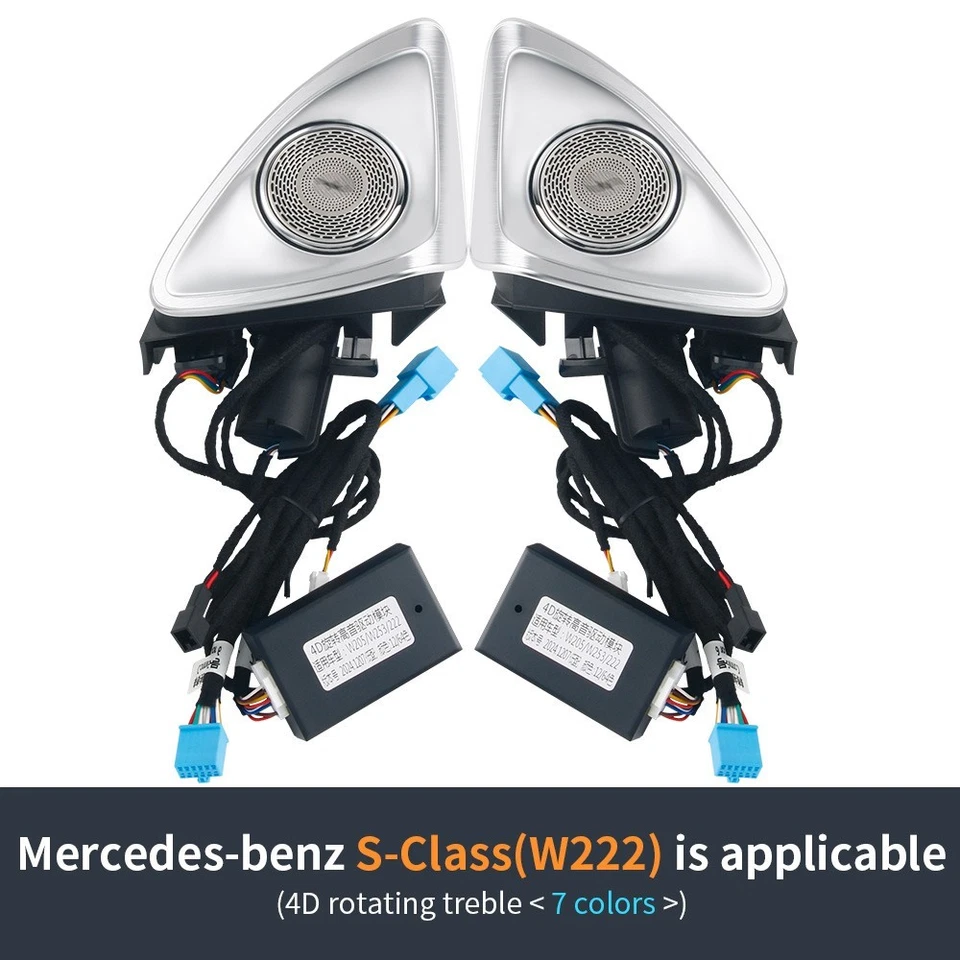 Alto-falante giratório 4D tweeter para Mercedes-Benz W222 2014-2020 S500 S550 Classe S - Imagem 4 de 4