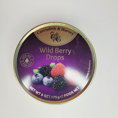 New Unopened Cavendish & Harvey WILD BERRY Fruit Drops Non GMO 6oz Picnic Snack