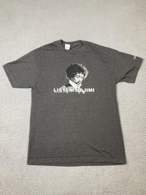 Vintage Jimi Hendrix Shirt Mens Large 2004 Band Music Tee Listen To Jimi 00s
