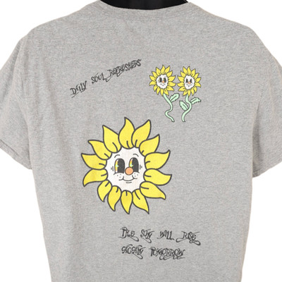 Sunflower T Shirt Mens Size Large Gray The Sun Will Rise Again Tomorrow