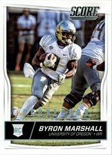 2016 Score Scorecard #380 Byron Marshall - FB
