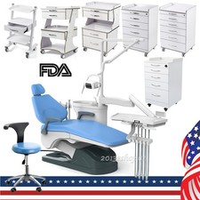 Dental Unit Chair Computer Controlled /Medical Drawers Trolley Cabinet Cart