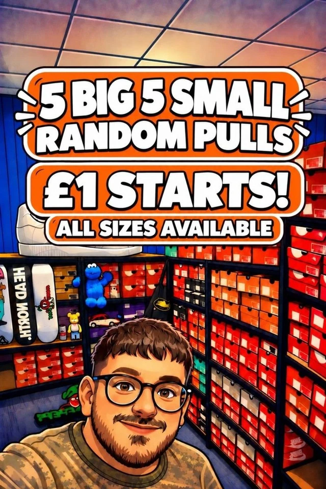 5 BIG 5 SMALL IS BACK!🔥£1 STARTS ALL SIZES AVAILABLE NIKE ADIDAS JORDANS