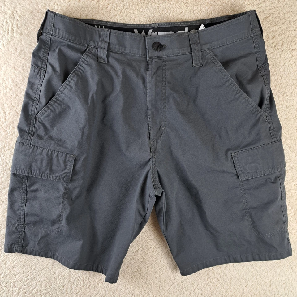 Pantalones Cortos de Carga Wrangler ATG Para Hombres Talla 34 Senderismo Pesca Gris Equipo Todo Terreno Foto 2 de 4