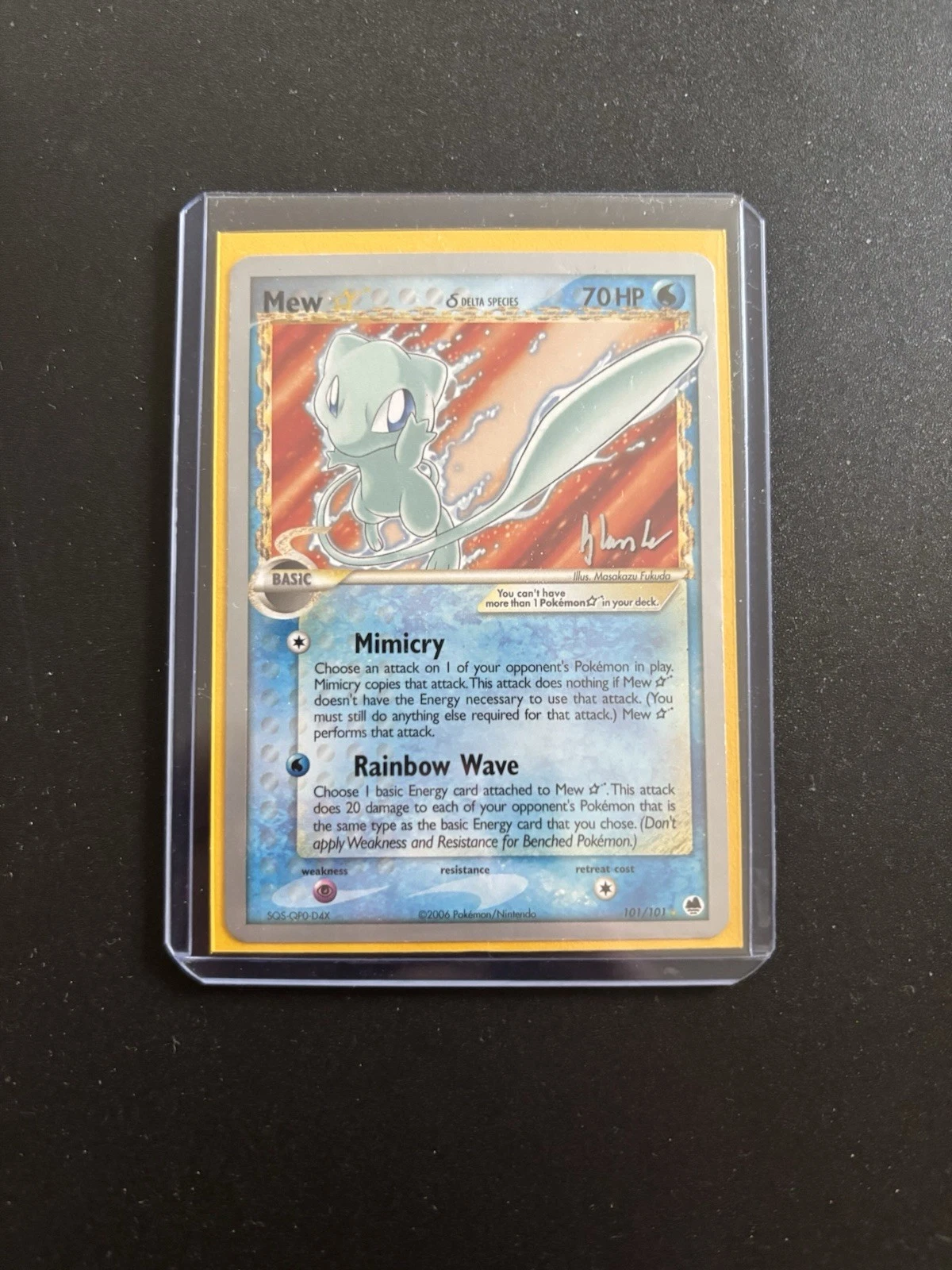 Deal for Mew Gold Star Delta Species Pokemon 2008 World Championships 101/101 Non-Holo