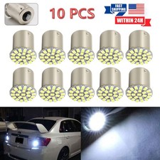 10 Pcs 11561157 1206 22smd Led Bulb White 12v Car Braketurntailreverse Light