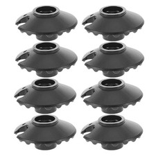 8 Pcs Round Trekking Pole Basket Plastic Mud Snow Accessories for Outdoor Hiking