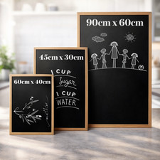 Blackboard Chalk Board Premium Wooden Framed Office Notice Menu Chalk Board Sign