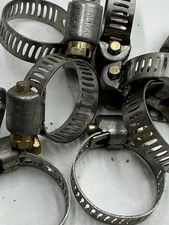 1 Inch Hose Clamps/Old New Stock Made In The USA Qty 10