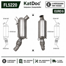 ✅ Ruß-Partikelfilter für BMW 1er/2er/3er/4er/5er, 2.0, Euro 6