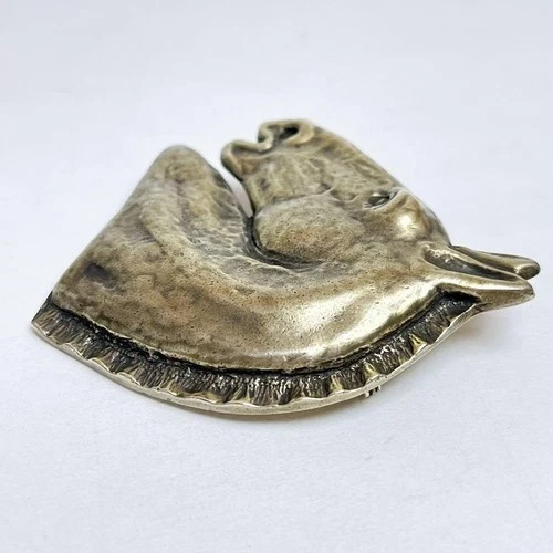 HERMES Horse Brooch Silver Vintage Large w/Box Excellent Authentic by Jappan thumbnail 4