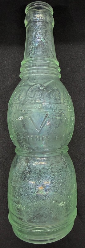 Hourglass NuGrape Bottle Embossed Pensacola, FLA. 1920