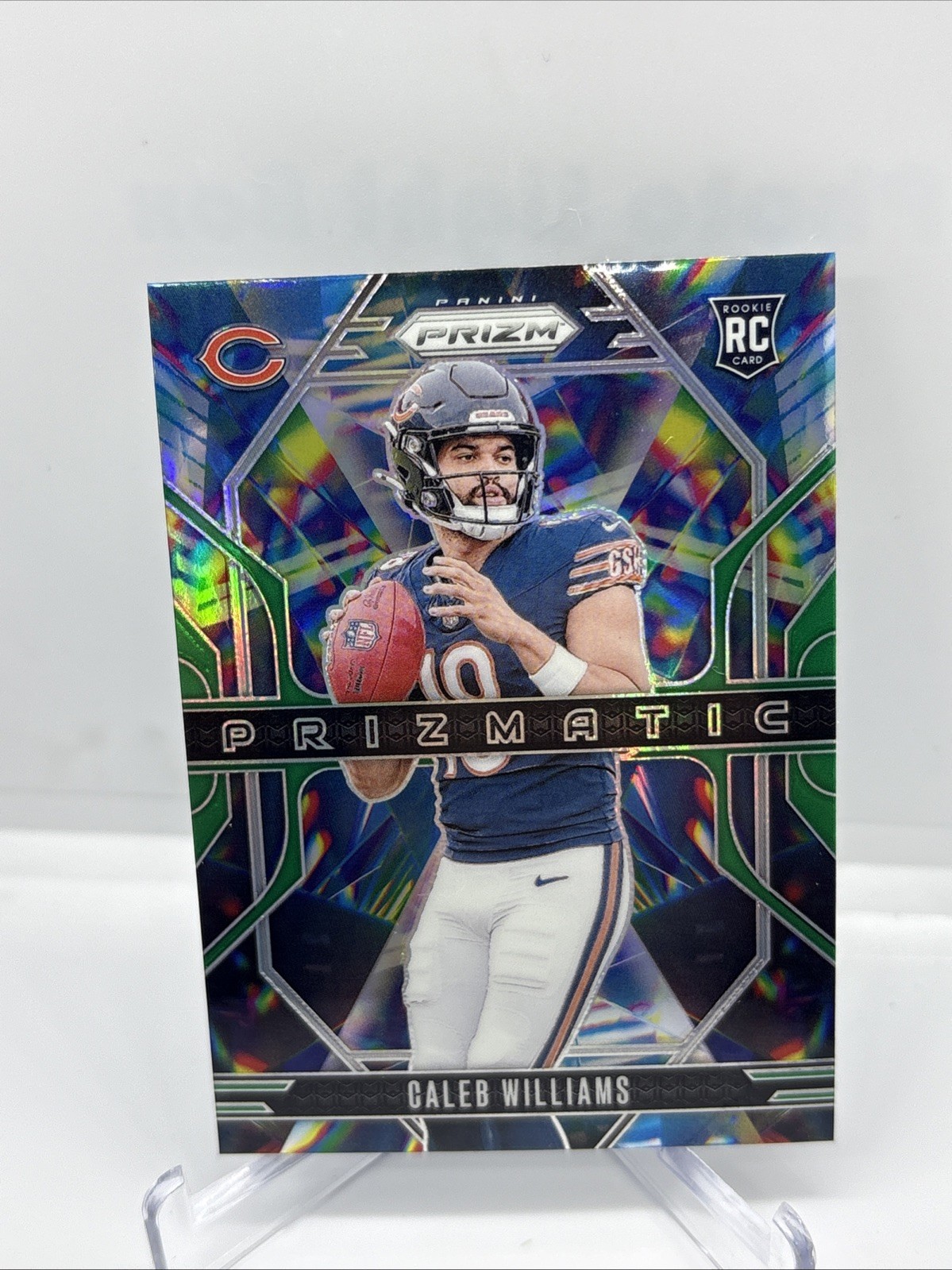 2024 Panini Prizm - Prizmatic Caleb Williams #1 Green Prizm (RC)