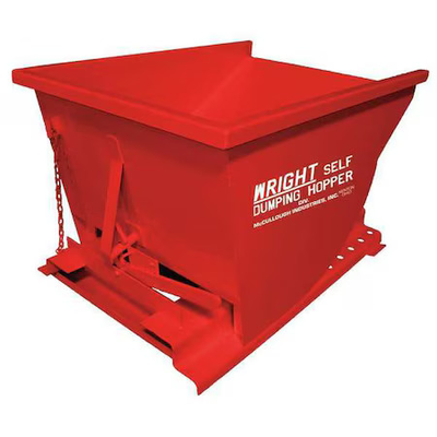 #ad Self Dumping Hopper 7 Cu Ft Load Capacity 4000 Lb Red 2577 Red $935.99