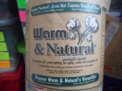 THE WARM COMPANY WARM & NATURAL COTTON BATTING BTY 90" WIDE