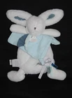 ? Flat Rabbit White Lange Blue Blanket and Company Happy Pop DC3745 NEW