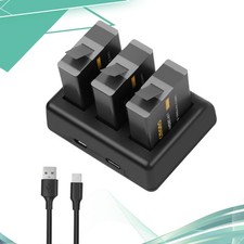 3Pcs Battery+Charger For GoPro HERO 8 / 7 / 6 / 5 Black AHDBT-501/601/701/801