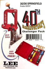 Lee 92257 Breech Lock Challenger Press with 30/06 Springfield Micrometer Die Set