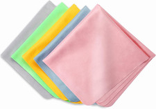 Extra Large Microfiber Cleaning Cloths 12"X 12" for Eyeglasses, Lens, Glasses,