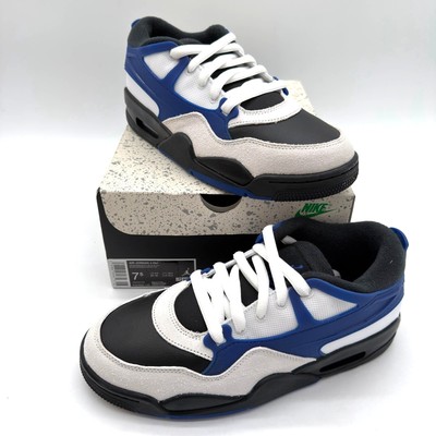 Air Jordan 4 RM Motorsports Blue White Black Sneakers, Size 
