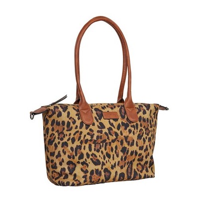 Mustang großer Damen Shopper Handtasche Umhängetasche ''Limnos'' Leopard cognac