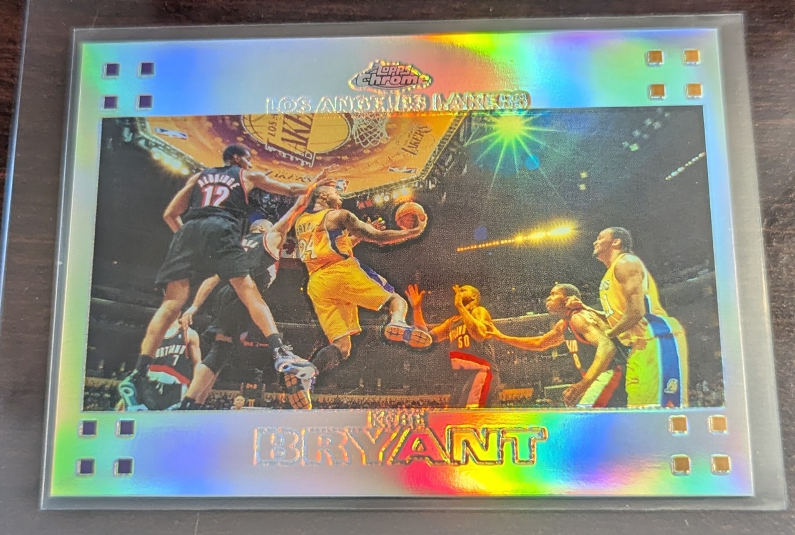 2007-08 Topps Chrome Kobe Bryant #24 Refractor /999 Los Angeles Lakers