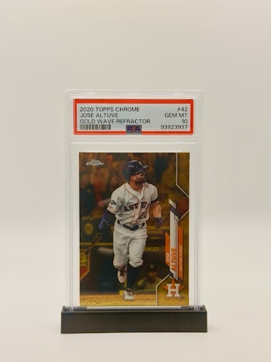 2020 Topps Chrome Jose Altuve Gold Wave Refractor /50 #42 PSA 10 GEM MINT
