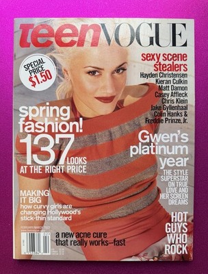 TEEN VOGUE #1 Featuring Gwen Stefani February/March 2003 Magazine