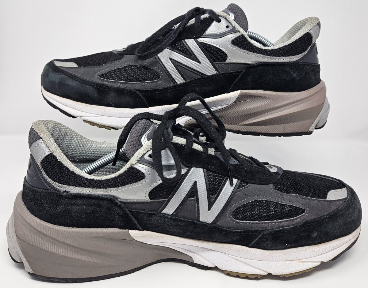 New Balance Made in USA 990v6 Black Mens 13 2E Wide M990NV6 Suede Mesh Comfort image 3