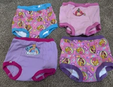 Disney Girls' Princess Toddler 4T  Potty Training Pants 7 Pair