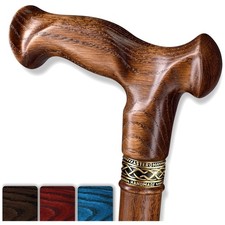 Classic Oak Walking Cane - Stylish Sturdy