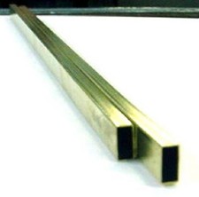 Rectangular Brass Tube, 3/32 x 3/16 x 12 In. - 8262
