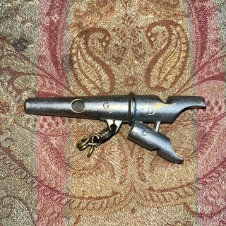 Antique 3 Tone Combination Whistle Fully Marked C.D.G