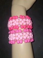 2 Kandi Cuff Pony Bead Bracelets X Base Kids, Teens, Adults Or Gift