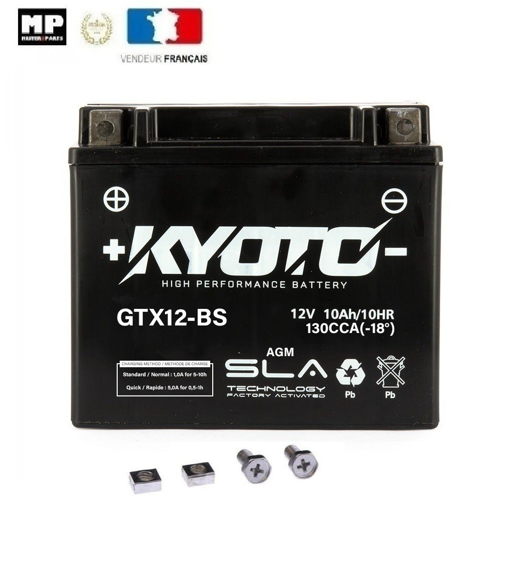 Batterie YTX12-BS Gel activée usine haute performance HONDA VFR 800