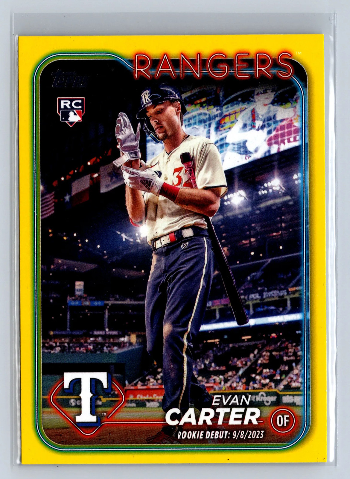 2024 Topps Update Series Evan Carter Yellow #US58