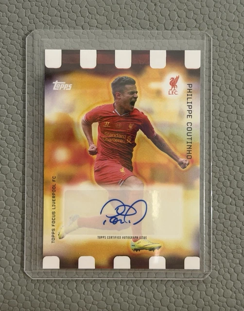 2025-26 Topps Liverpool Focus Philippe Coutinho Golden Hour Case Hit Auto