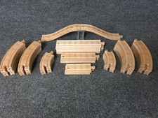 37 Piece Thomas  Friends Wooden Railway Train Track Lot