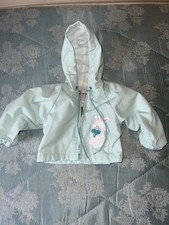 Vintage Gerber 12 Month Hooded Jacket Mint Bunny Heart USA Made
