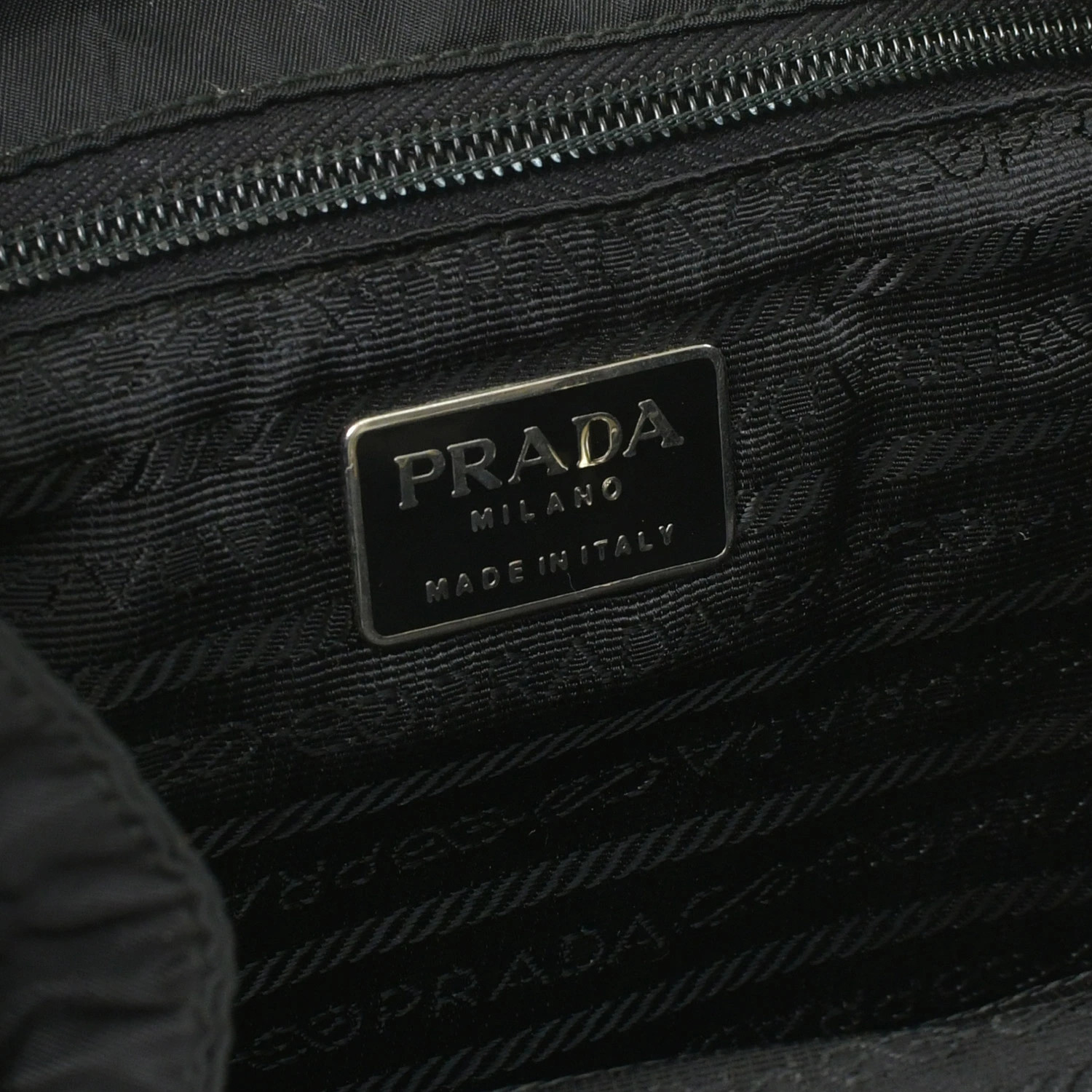 PRADA Chain Backpack Mini Triangle Logo Tessuto L… - image 10