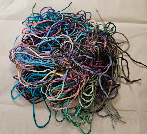 2mm hand dyed Silk Strand Cord DIY Bulk Jewelry Making Supplies 11 bundles 65pcs