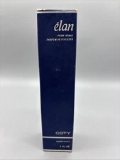 Coty ELAN Pure Spray Parfum De Toilette 2 oz Bottle Open - See Photos