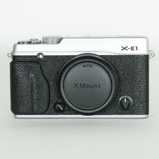 FUJIFILM X-E1 Silver Mirrorless Digital Camera Body MFT Micro 16.3MP 2.8inch LCD