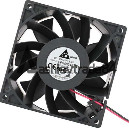 One Delta FFB0924EHE 9238 24V 0.75A 9CM 2-wire inverter cooling fan - Afbeelding 2 van 3
