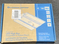 Lithonia  14.1-in x 11.5-in 12000-Lumen 4000 K Cool White LED High Bay Light